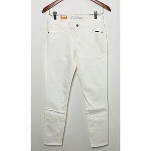 NWT Old Navy Rock Star White Super Skinny Low Rise Jeans Stretch Denim Pants 6